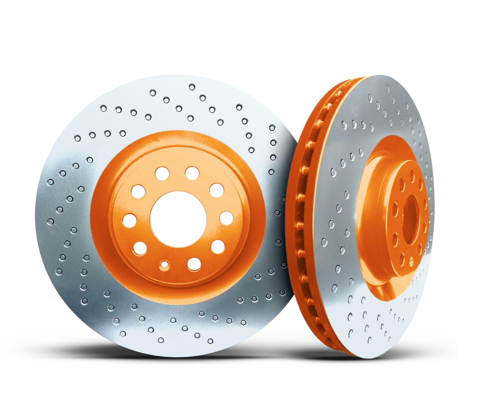 Picture of 2014 Dodge Challenger Rallye Redline XBRAKES SMART SLOT ORANGE Front Rotor X11091545O