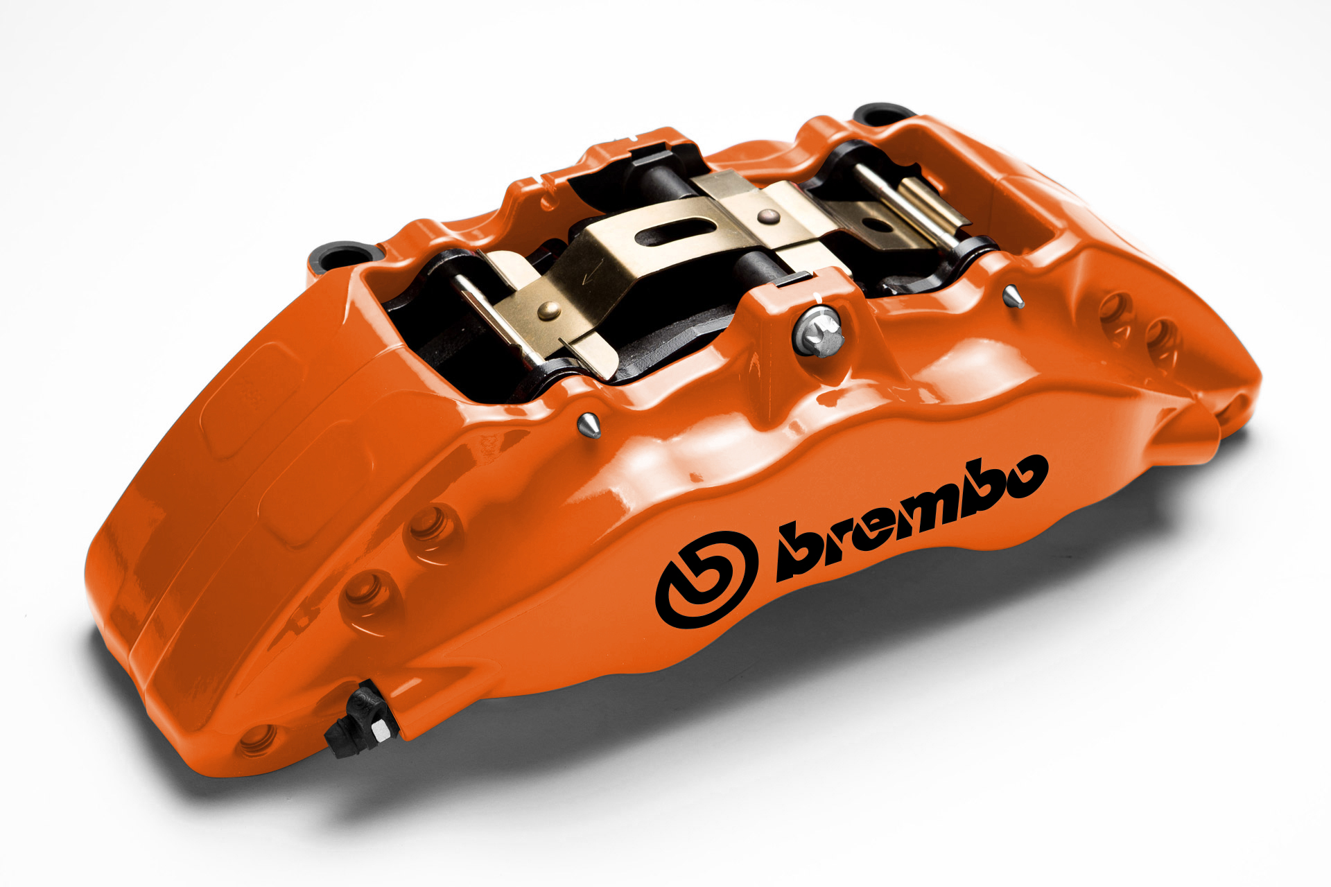 Picture of 2023 Dodge Challenger R/T BREMBO PERFORMANCE BRAKE CALIPERS ORANGE Front Right Caliper BRE141.63073O