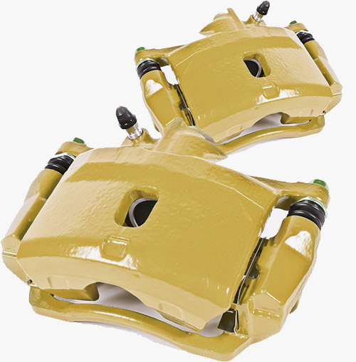 Picture of 2020 Cadillac CT5 V BRAKEWORLD POWDER COATED REPLACEMENT CALIPERS GOLD Rear Caliper 98003.98004G