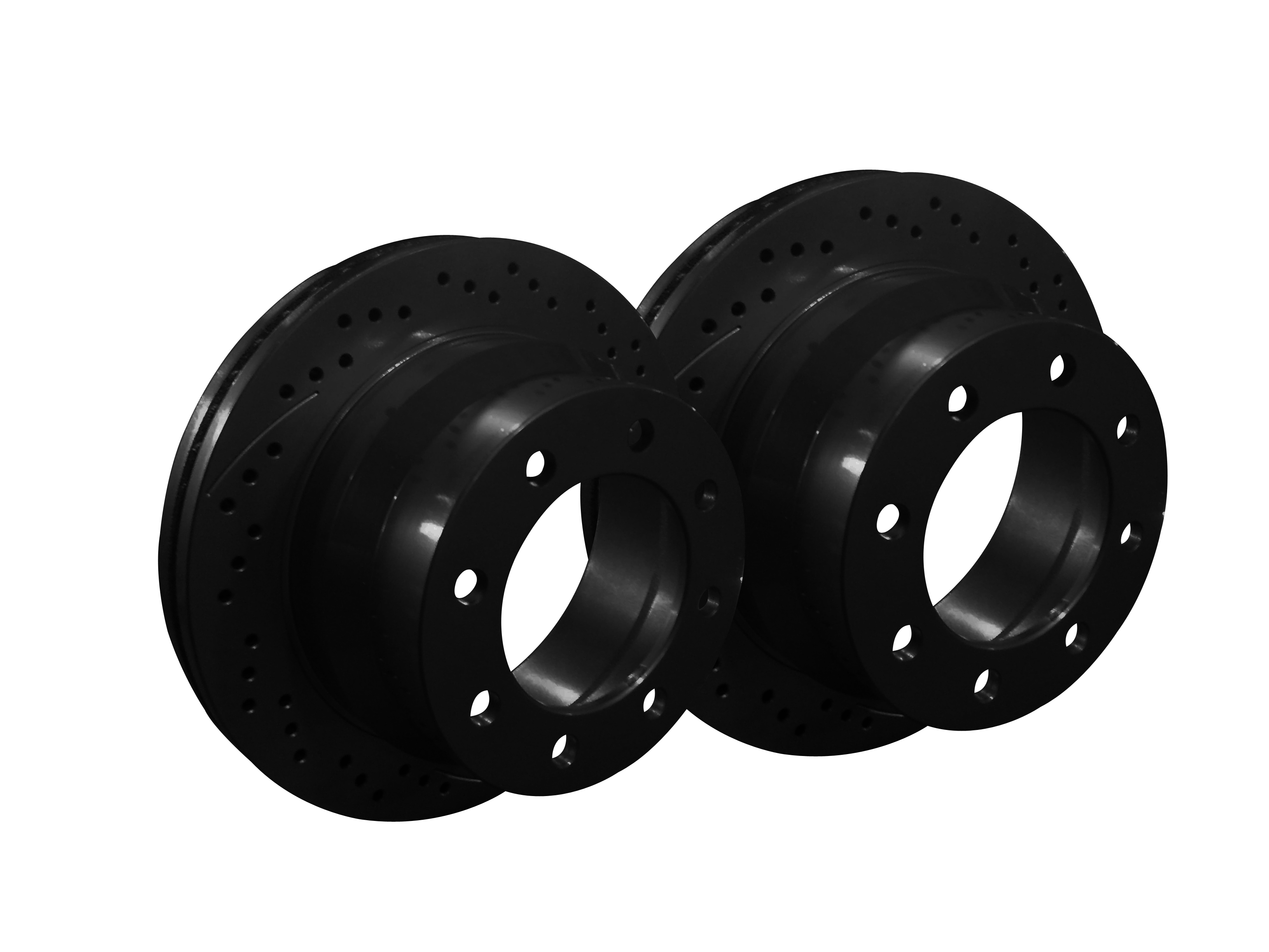 Picture of 2024 Ford Mustang Dark Horse XBRAKES SMART SLOT BLACK Rear Rotor X25011703B