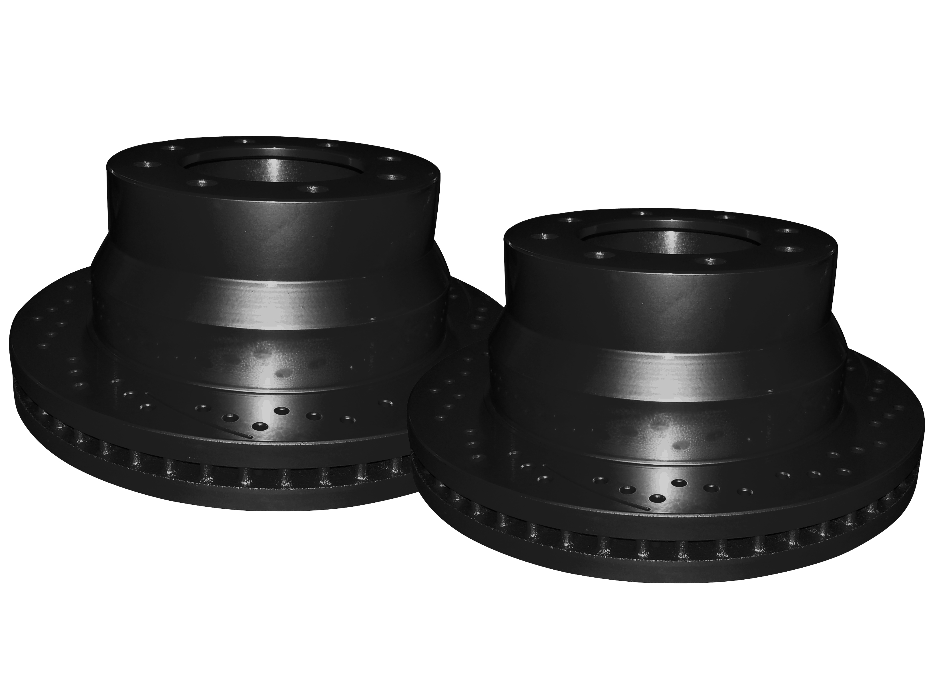 Picture of 2024 Ford Mustang Dark Horse XBRAKES SMART SLOT BLACK Rear Rotor X25011703B