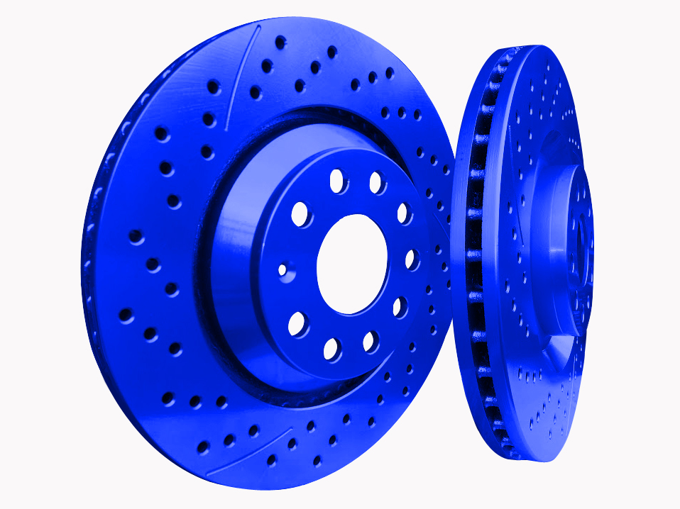 Picture of 2025 Cadillac ESCALADE IQ Sport 1 XBRAKES SMART SLOT BLUE Rear Rotor X25020502U